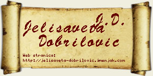 Jelisaveta Dobrilović vizit kartica